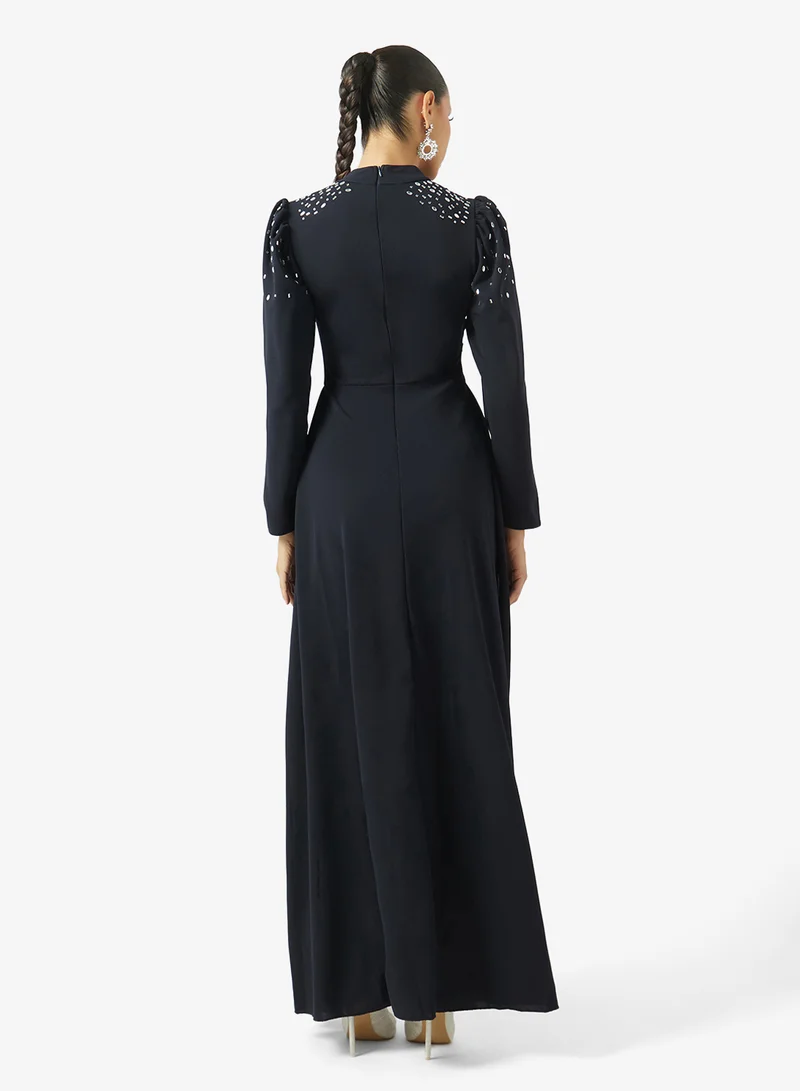 خزانة Ruched Dress With Embellishment