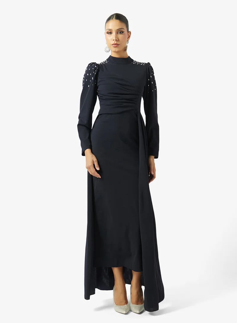 خزانة Ruched Dress With Embellishment