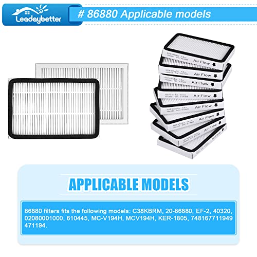 Leadaybetter 8 Pack Vacuum Cleaner HEPA Filter Replacement for Sears Kenmore EF-2, Replace Part #86880…… - Image 2