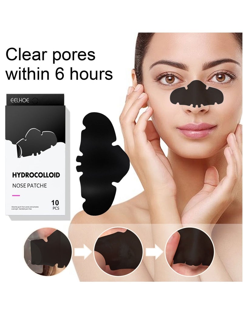 EELHOE Remove nose blackheads and pimples, clean and shrink pores with nose patches(10 Count)Remove nose blackheads and pimples, clean and shrink pores with nose patches(10 Count) - Image 1