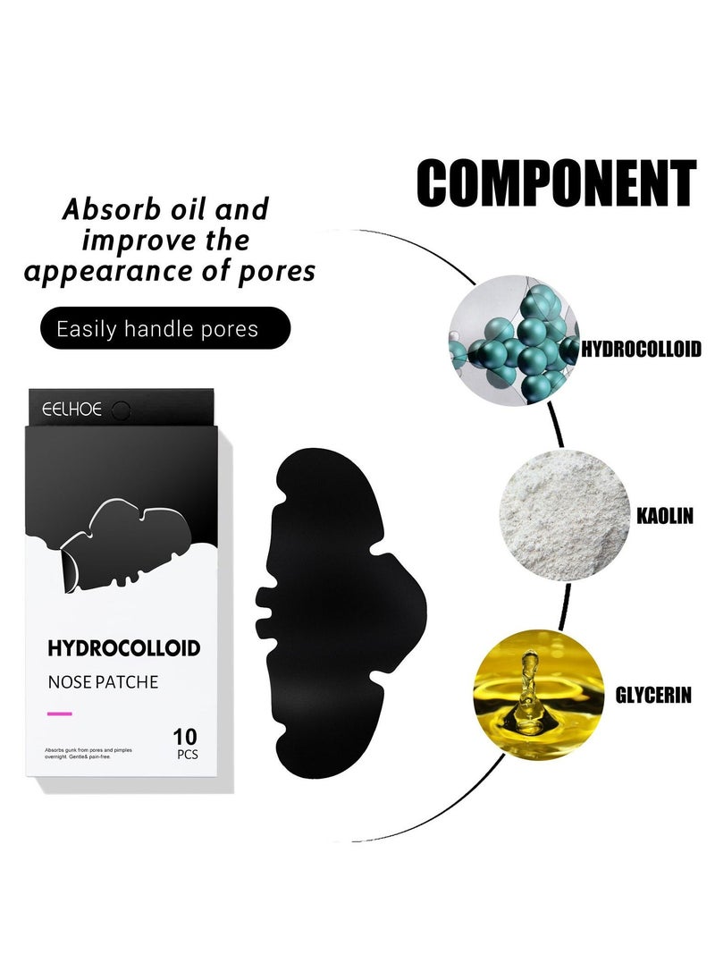 EELHOE Remove nose blackheads and pimples, clean and shrink pores with nose patches(10 Count)Remove nose blackheads and pimples, clean and shrink pores with nose patches(10 Count) - Image 3