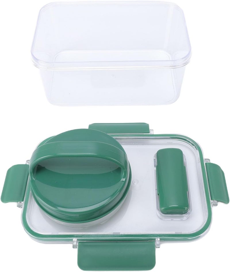 Salad jar, reusable leakproof plastic container with sauce cup and fork, microwave safe for lunch picnic outdoor travel - Image 3