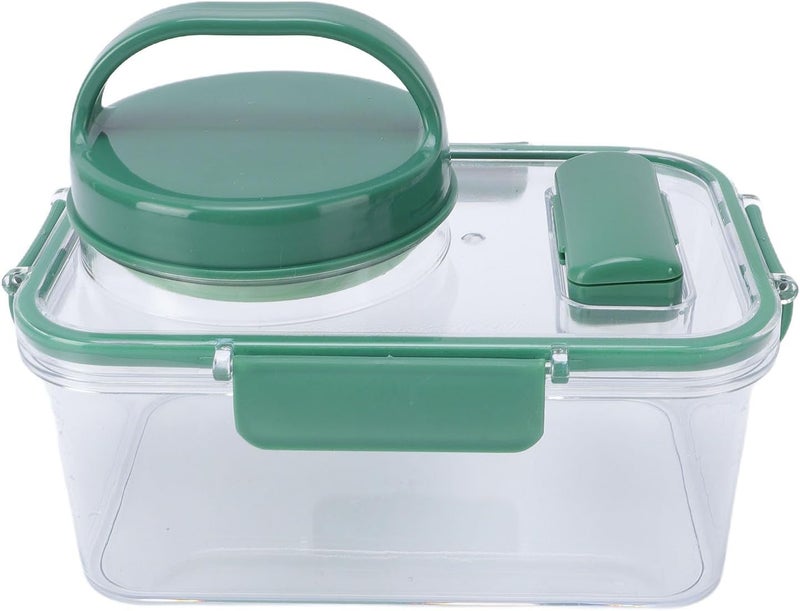 Salad jar, reusable leakproof plastic container with sauce cup and fork, microwave safe for lunch picnic outdoor travel - Image 5