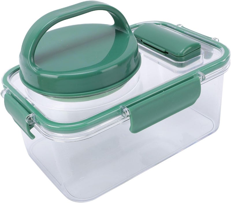 Salad jar, reusable leakproof plastic container with sauce cup and fork, microwave safe for lunch picnic outdoor travel - Image 4