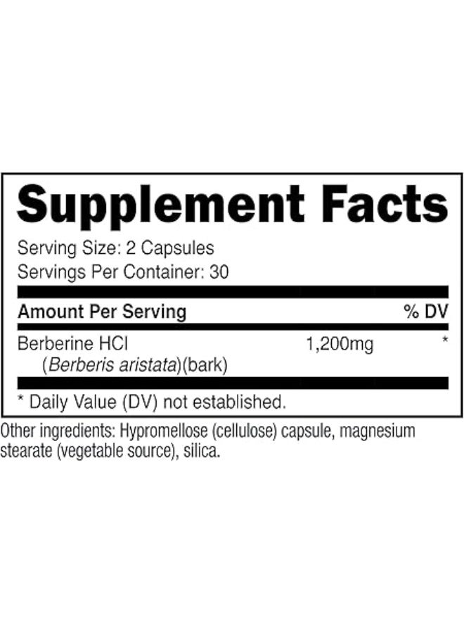نوتريكوست كبسولات حمض الهيدروكلوريك 600 ملغ من بربرين 60 كبسولة نباتية - خالية الغلوتين وغير معدلة وراثيا - Image 4