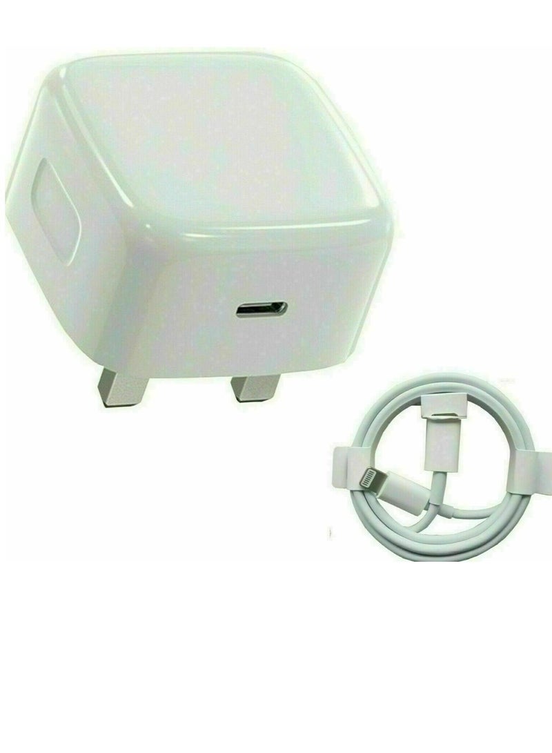 Gravity 2 PACK iPhone 13 12 11 Pro Mini XR XS MAX Fast Charging USB-C PD Plug Charger Cable - Image 2