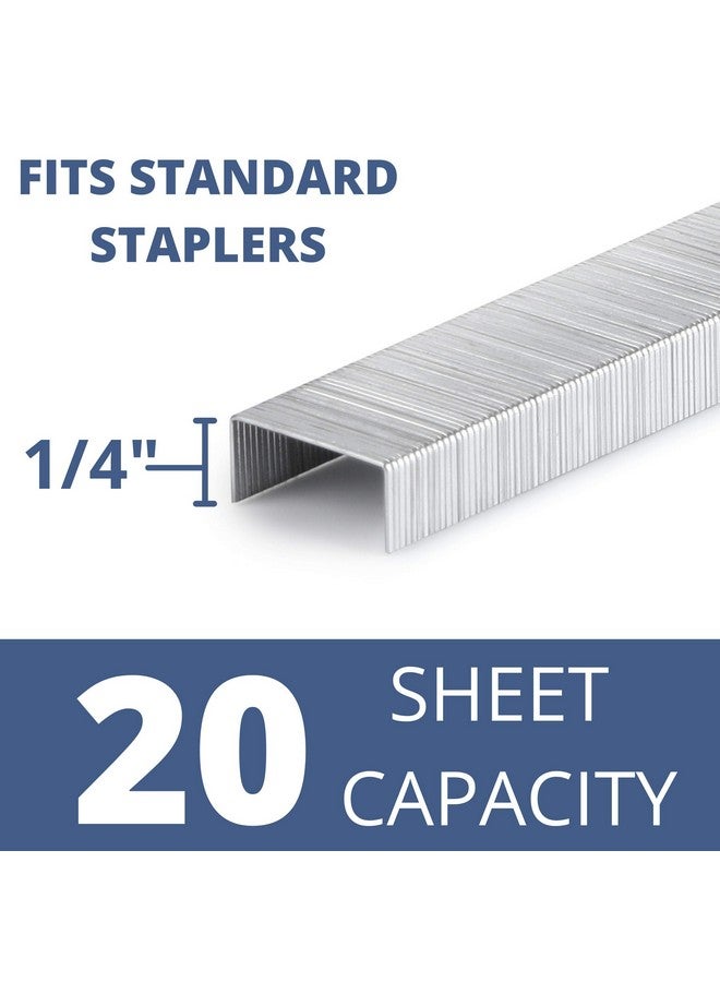 مستر. بين - دبابيس للدباسة، 10000 دبوس، دبابيس مقاس 1/4 بوصة، سعة 20 ورقة (26/6)، دبابيس قياسية، دبابيس لوازم مكتبية، دبابيس مكتبية، خالية من التشويش، دبابيس قياسية، إعادة تعبئة الدبابيس، لمسة واحدة - Image 2