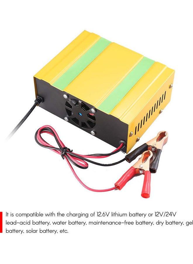 12V/24V Battery Charger Intelligent Pulse Repair Type Charger with Digital Display for Car Cell Motorcycle Battery AU Plug