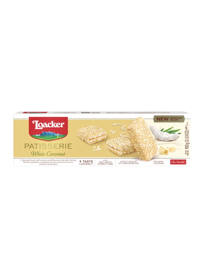 Loacker Patisserie White Coconut 100g - Image 1