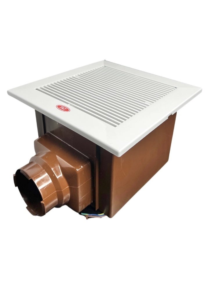 تات مروحة شفط ديكورية TAT مقاس الفتحة 30×30 سم – مخرج 6 بوصة – قوة سحب 300CFM - Image 3