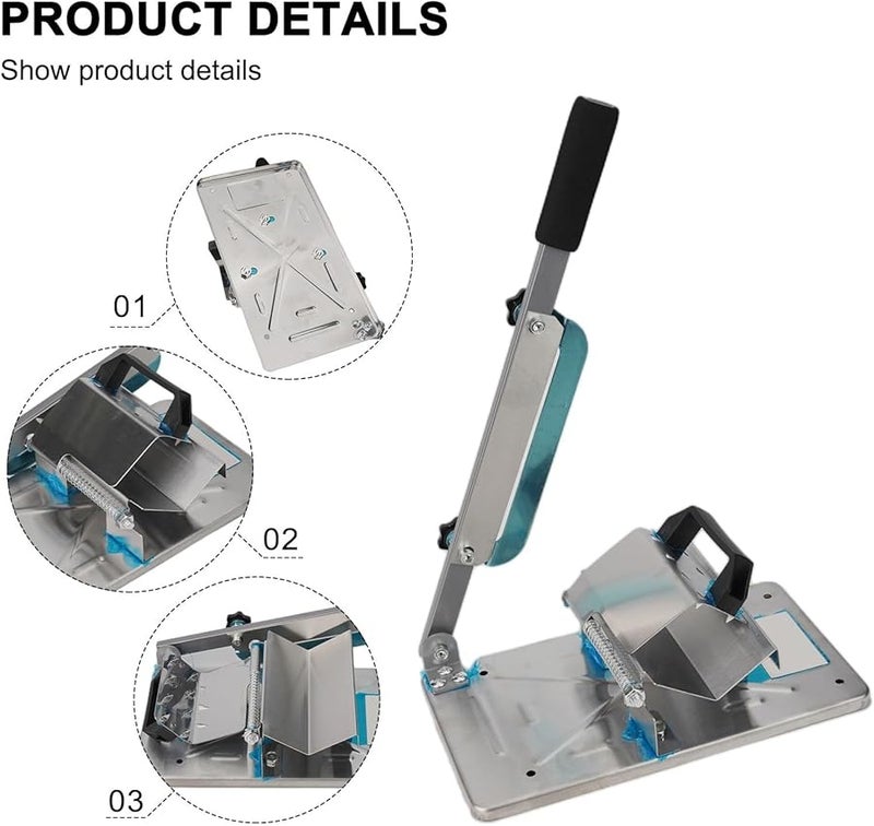 Stainless Steel Manual Meat Slicer Adjustable Thickness 0 25mm to 8mm with Non Slip Suction Cups - Image 4