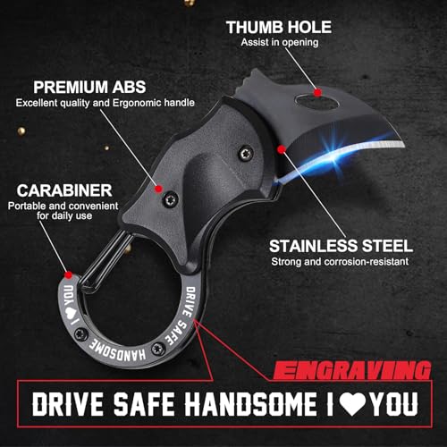 ZAVIT Anniversary Love Gifts for Him Husband Valentines Day, Mens Valentines Day Gifts, Birthday Anniversary Christmas Romantic Gift for Him Boyfriend Husband, DRIVE SAFE EDC Keychain - Image 2