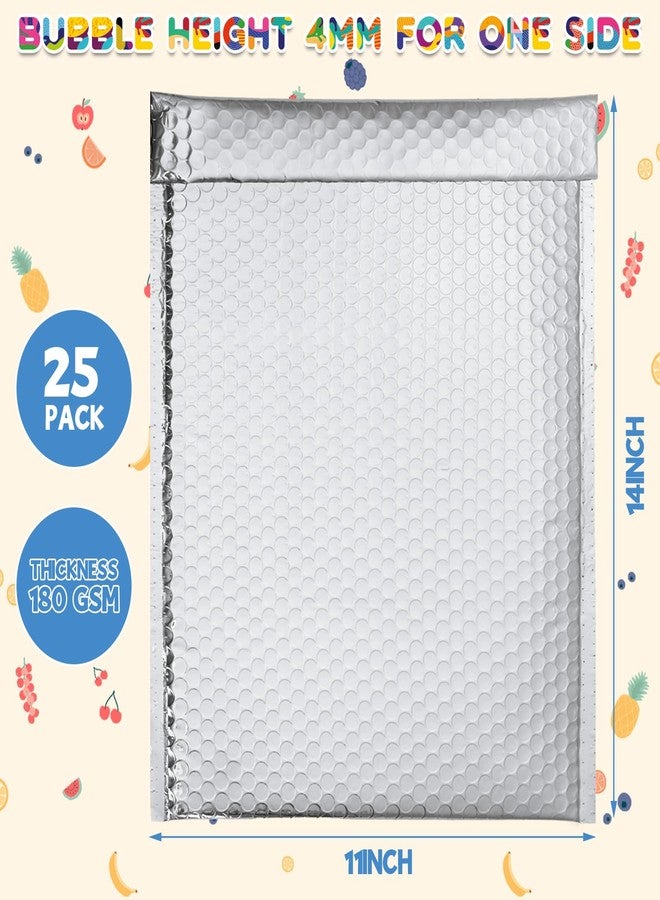 STARVAST 25 Pack Thermal Bubble Mailer, 11 X 15 Inch, Foil Insulated Mailers for Cold Shipping, Foil Mailing Envelopes Padded Envelopes Waterproof for Food, Cosmetics - Image 2