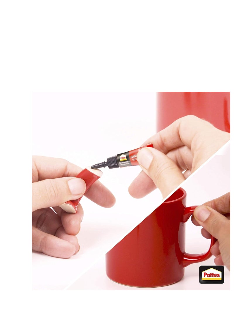 Pattex - Super Glue Mini Dose,Strong All Purpose Adhesive for Repairs,Easy to Use Instant Super Glue, 1g, Pack of 3 - Image 1
