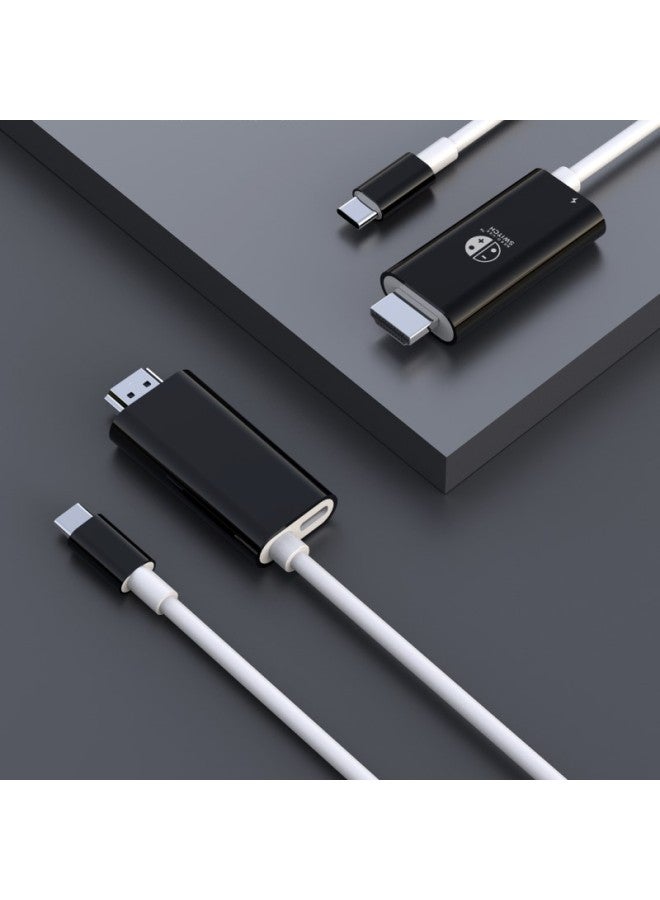 Neutral For Nintendo Switch Mobile Phone Tv Screen Adapter 4k Hd Type-c To Hdmi Same Screen Cable - Image 1