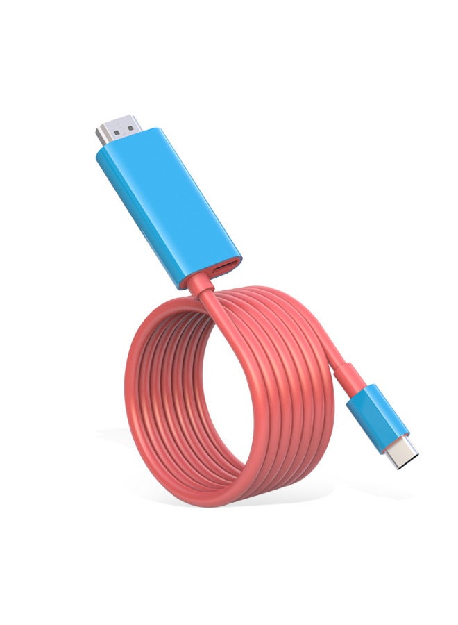 Neutral For Nintendo Switch Mobile Phone Tv Screen Adapter 4k Hd Type-c To Hdmi Same Screen Cable - Image 5