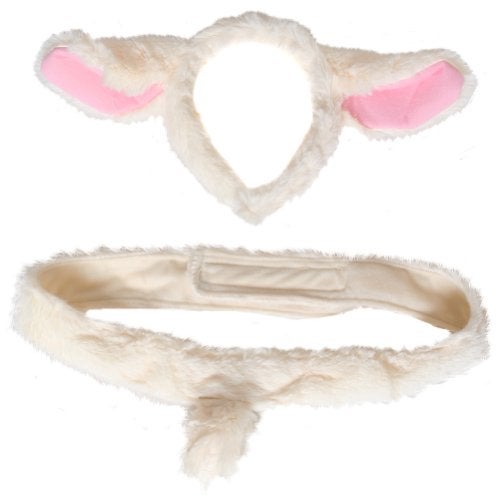 Making Believe Lamb Headband and Tail Costume Set - Image 1