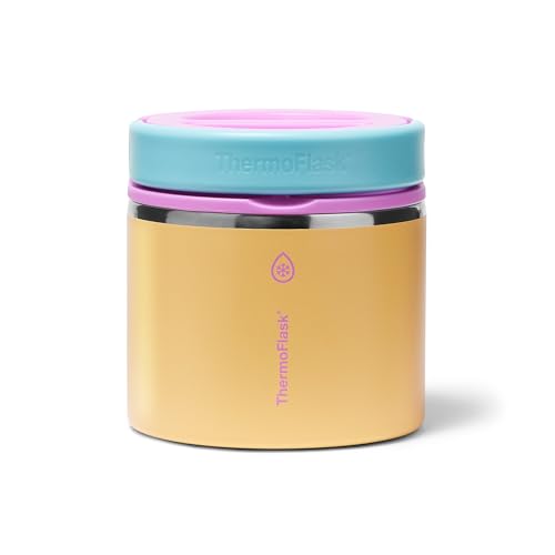 ThermoFlask Insulated Food Jar with Leakproof Lid 20 oz Candy Oasis Stainless Steel Food Containers for Hot Cold Meals Lunch Soup Snacks - Image 1