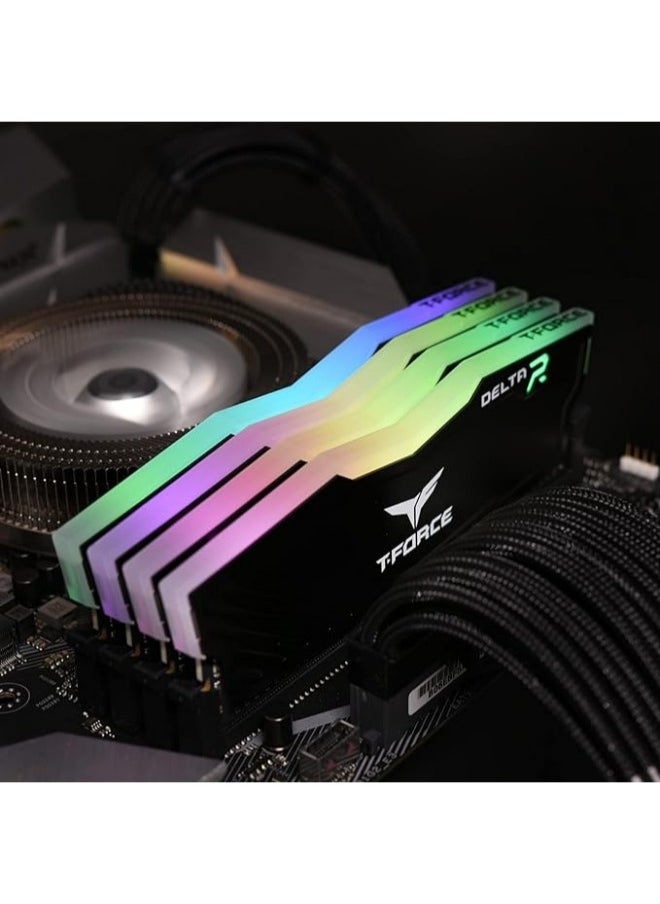 TeamGroup - TEAMGROUP Team T-Force Delta RGB DDR4 Gaming Memory, 2 x 16 GB, 3600 Mhz, 288 Pin DIMM - Image 1