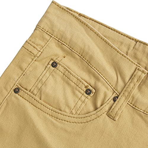 WULFUL Men's Slim Fit Skinny Stretch Comfy Jeans Denim Pants Khaki - Image 5