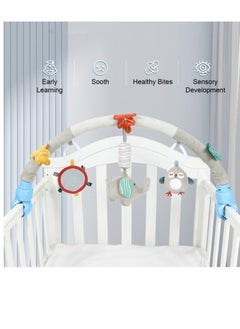 Velaurs Baby Crib Clip Plush Toy Pendant, Baby Stroller Hanging Elephant Animal  - Image 3