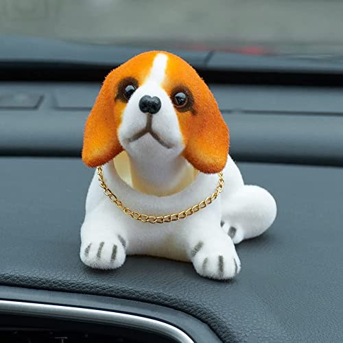 ATMOMO Shaking Head Lucky Dog Bobbing Heads Car Dash Puppy for Car Vehicle Decoration, Beagle (16x9x11cm) - Image 5
