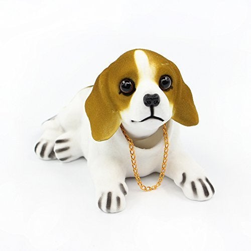 ATMOMO Shaking Head Lucky Dog Bobbing Heads Car Dash Puppy for Car Vehicle Decoration, Beagle (16x9x11cm) - Image 2
