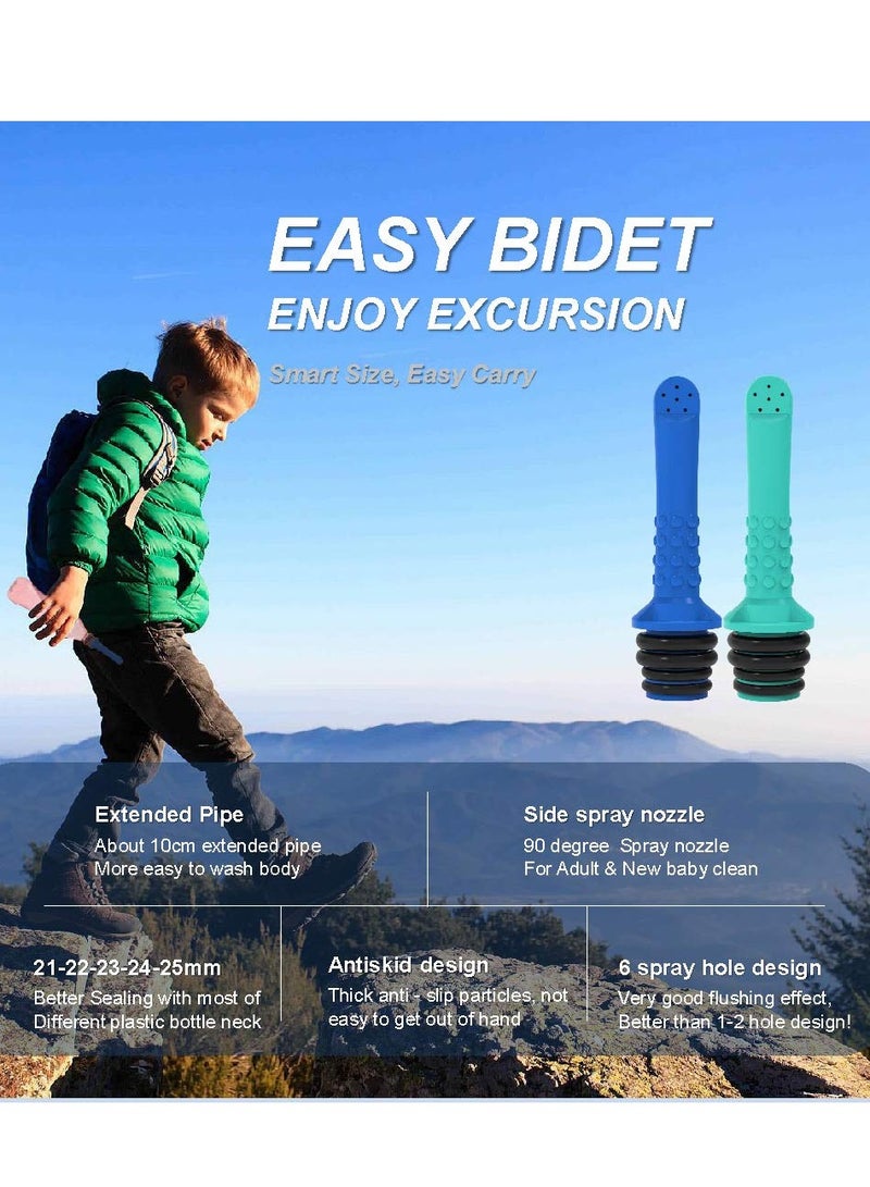 3PCS-Pack Portable Bidet Pipe for Toilet, Universal Travel Bidet Compatible with Your Plastic Bottle - Handheld Shattaf for Personal Hygiene, Cleaning, Washing, Outdoor, Camping, Driver, Postpartum  - Image 3