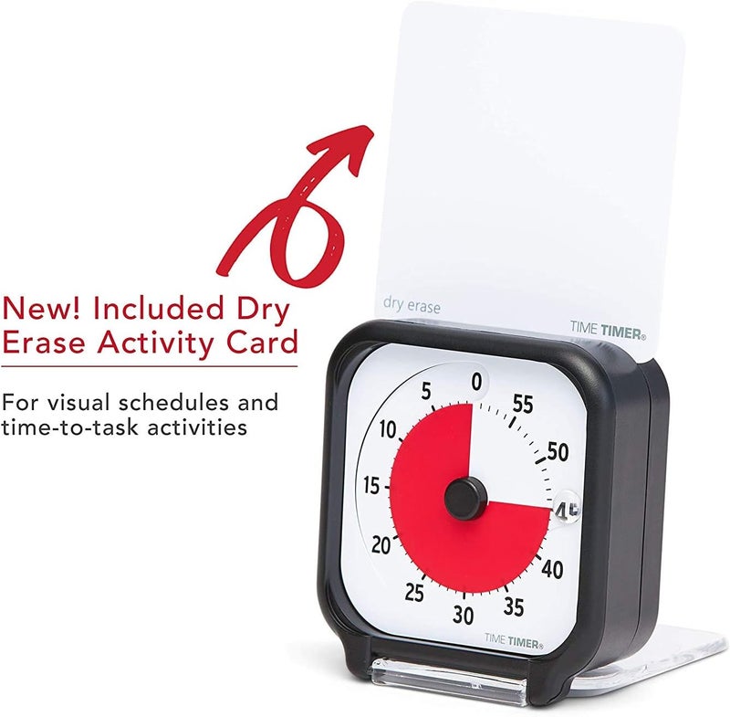 Time Timer 3 inch Visual Timer — 60 Minute Kids Desk Countdown Clock with Dry Erase Activity Card and Desktop App Access — for Kids Classroom, Homeschool Study Tool, Task Reminder, Home and Kitchen - Image 4