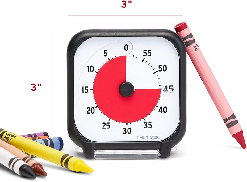 Time Timer 3 inch Visual Timer — 60 Minute Kids Desk Countdown Clock with Dry Erase Activity Card and Desktop App Access — for Kids Classroom, Homeschool Study Tool, Task Reminder, Home and Kitchen - Image 3