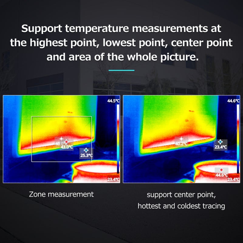 Thermal Imager: 3.5-Inch Full Color Display, Multi-Point Temperature Measurement, 8 Color Palettes, 5 Imaging Modes - Waterproof Thermal Imaging Camera for Industrial Inspection, Electric Power, Elect - Image 4