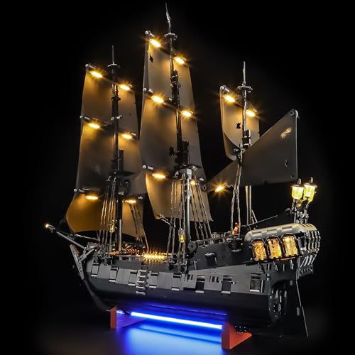 BRIKSMAX 20 Light Kit Compatible with Lego Icons Captain Jack Sparrows Pirate Ship 10365 Building Sets LED Lighting Kits Accessories Only CableHiding Tech for Display Gifts Collectors - Image 1