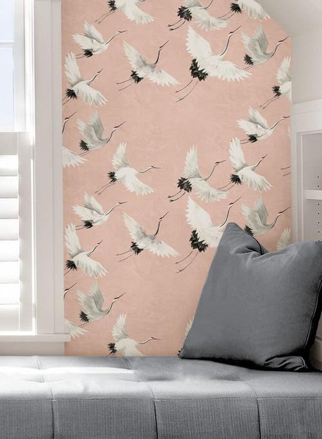 NuWallpaper NUS4299 Halcyon Peel & Stick Wallpaper, Pink - Image 3