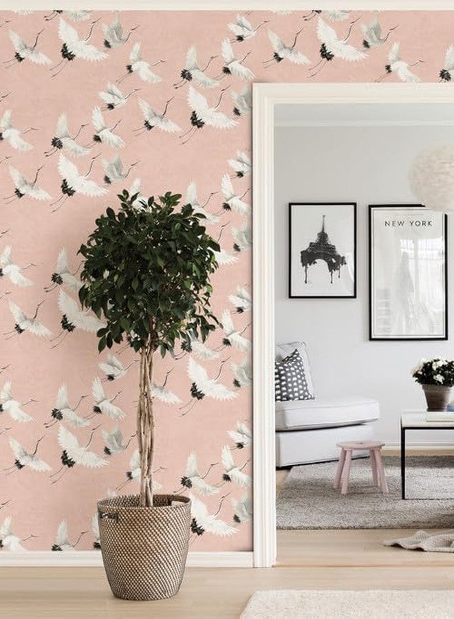 NuWallpaper NUS4299 Halcyon Peel & Stick Wallpaper, Pink - Image 2