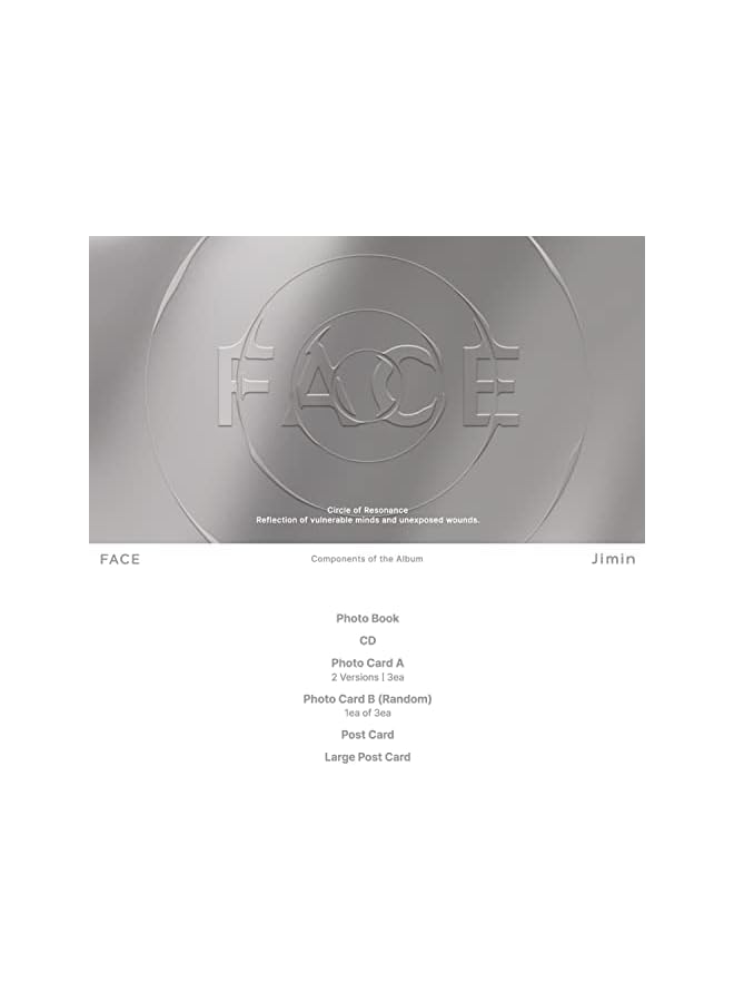 Green Tiger Jimin - [FACE] (Undefinable Face Ver.) Photo Album + CD + Photo Cards + Post Cards - Image 2