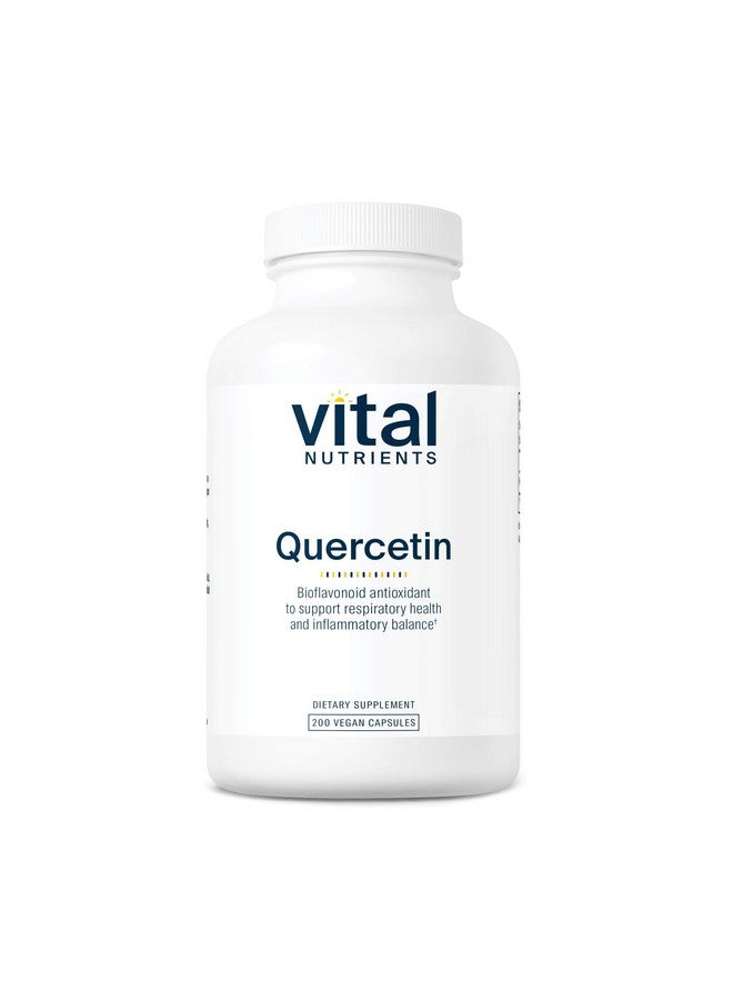 Vital Nutrients Quercetin | Vegan Quercetin Supplement with Bioflavonoids for Sinus, Respiratory, Heart, & Immune Function Support | Gluten, Dairy, Soy Free | 500mg | 200 Capsules - Image 1