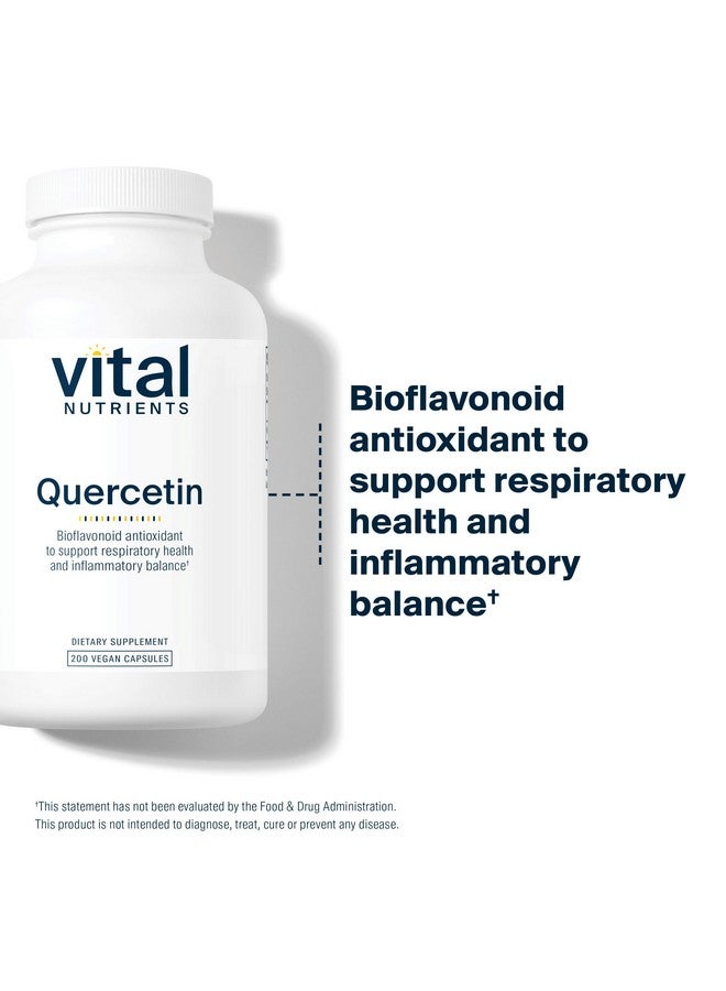 Vital Nutrients Quercetin | Vegan Quercetin Supplement with Bioflavonoids for Sinus, Respiratory, Heart, & Immune Function Support | Gluten, Dairy, Soy Free | 500mg | 200 Capsules - Image 3
