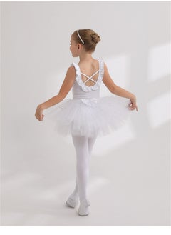 Loquat Ballet Dance Tutu Dress For Girls White  - Image 2