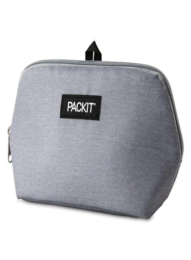 PackIt® Freezable Snack Bag, Gray Fog, Built with ECOFREEZE® Technology, Foldable, Reusable, Zip Closure, Designed For Keeping Snakcs Fresh On the Go, and Adults of all Ages - Image 3
