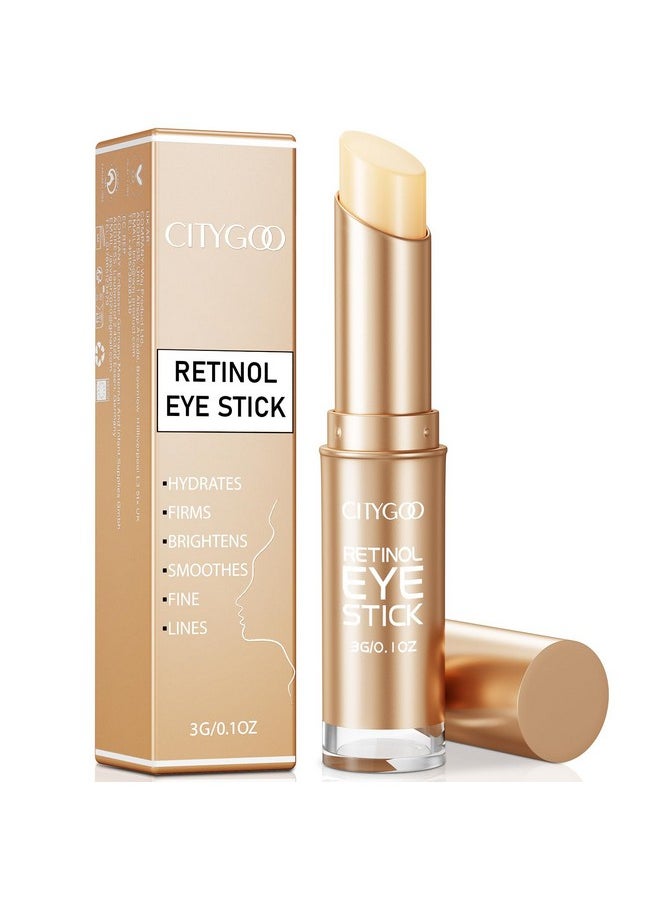 CITYGOO - Retinol Eye Stick With Collagen, Hyaluronic Acid For Dark Circle, Wrinkles In 3-4 Weeks, Under Eye Cream Anti Aging, For Puffiness And Bags Reduces Fine Lines - Image 1
