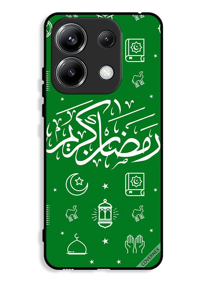 Covernex Xiaomi Redmi Note 13 Pro 4G Protective Case Cover Ramadan Kareem Green - Image 1