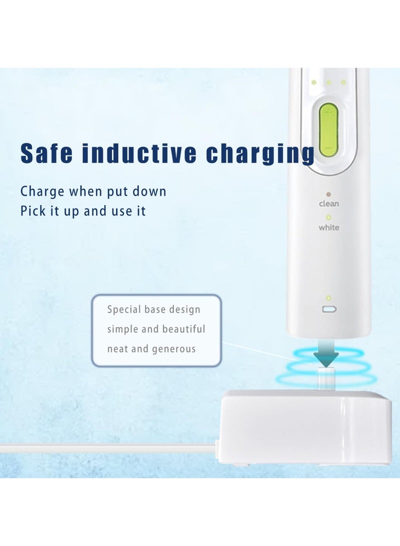 قاعدة شاحن بديل 1 قطعة لفرشاة الأسنان الكهربائية HX6100، شاحن سفر لسلسلة Sonicare HX3000 HX6000 HX8000 HX9000 مع كابل طاقة مقاوم للماء - Image 4