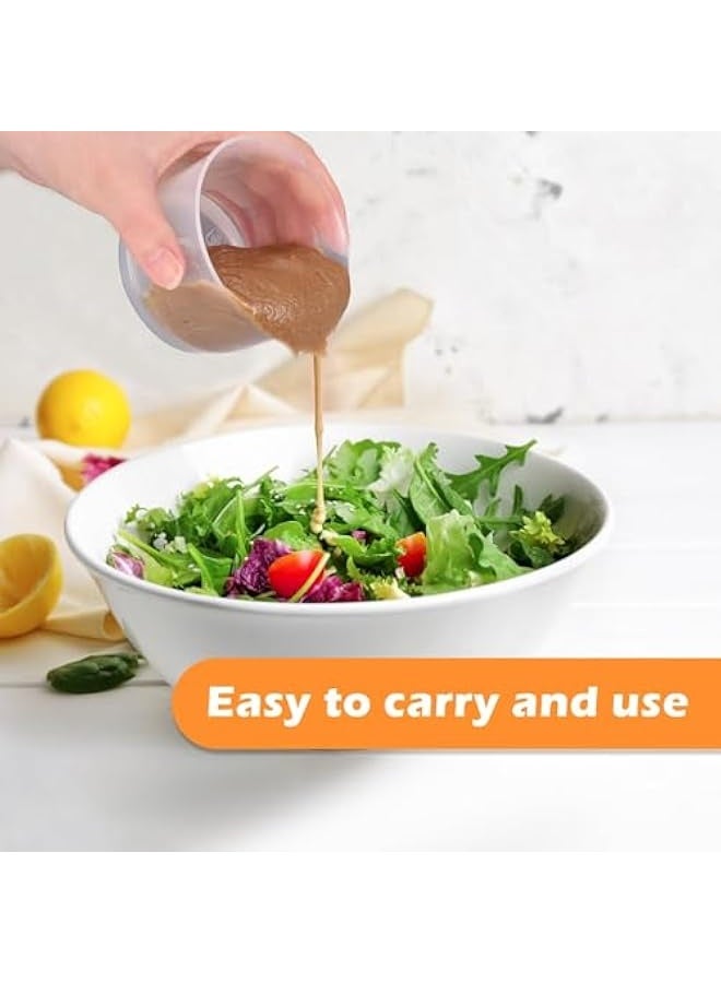 جرين تايجر ٦ قطع من علب الطعام الصغيرة مع أغطية، علب بلاستيكية للوجبات الخفيفة سعة ١٦٠ مل، علب طعام محكمة الإغلاق للمطبخ، قابلة لإعادة الاستخدام والتكديس، مناسبة للغداء، آمنة للاستخدام في الميكروويف والفريزر وغسالة الصحون (أصفر، أزرق، وردي) - Image 4