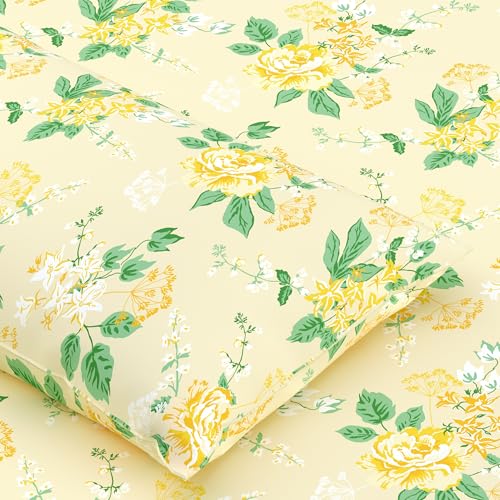 Home Ecstasy 100% Cotton Double Bedsheet with 2 Pillow Covers - (Size 87 x 94 inches, 140 TC, Colour - Cream: Gilded Cream) - Image 4