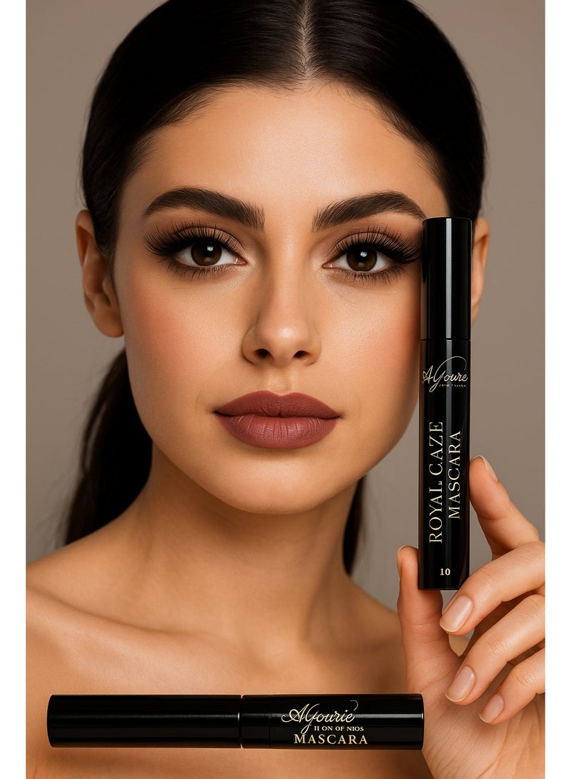 الجوري لمستحضرات التجميل ماسكارا رويال غيز أسود – تكثيف الرموش بتأثير ملكي 10 - Image 2