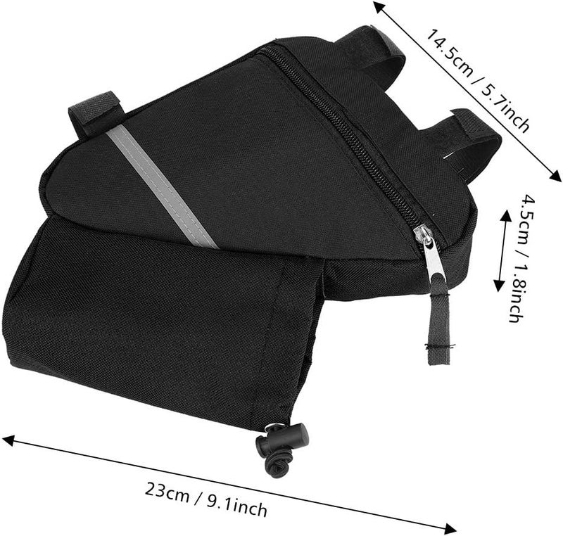 woobles Bicycle Frame Bag, Bicycle Repair Kits Tools Bag Bike Rack Triangle Water Bottle Kettle Bags - Image 2