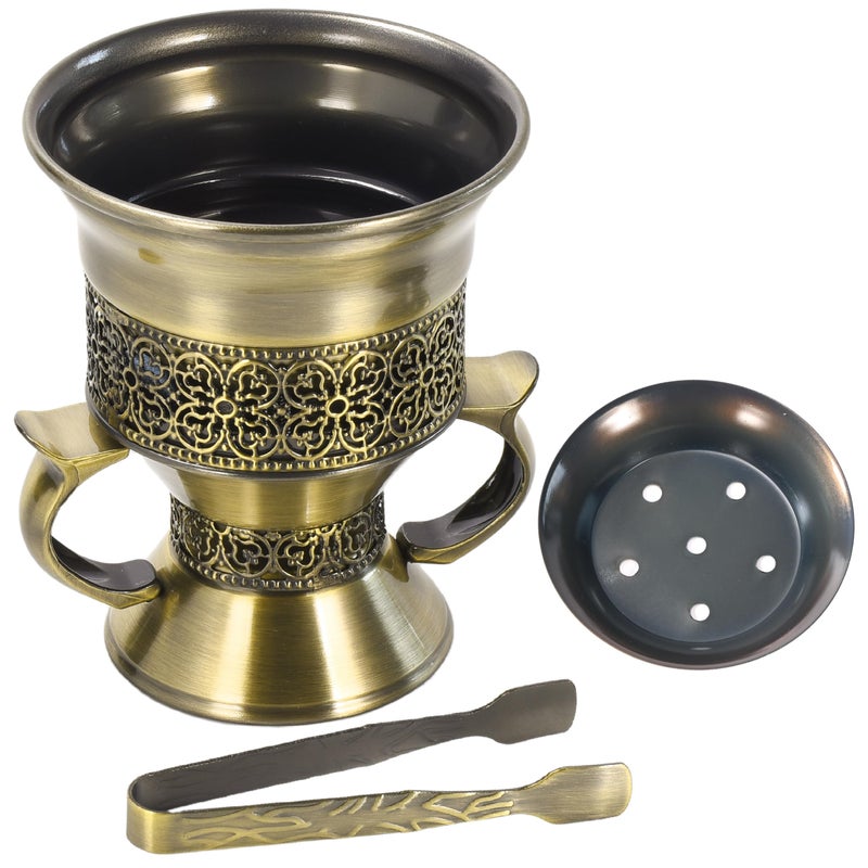HOCUROAY Frankincense Resin Incense Burner, Incense Censer, Bakhoor Burner, Charcoal Incense Burner, Incense Burner with Handle Tongs for Yoga, Spa Aromatherapy - Image 1