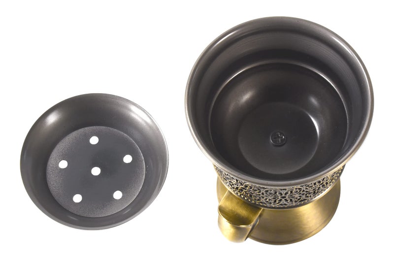 HOCUROAY Frankincense Resin Incense Burner, Incense Censer, Bakhoor Burner, Charcoal Incense Burner, Incense Burner with Handle Tongs for Yoga, Spa Aromatherapy - Image 4