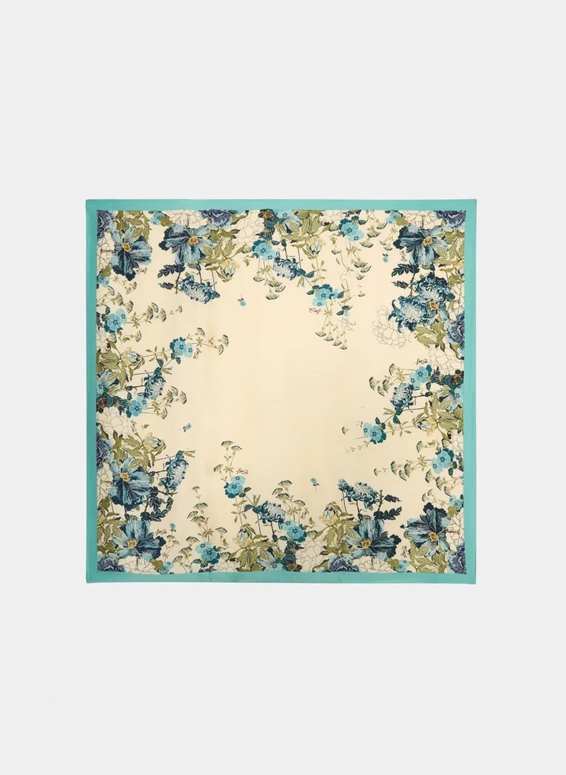 ليو جو وشاح مزين بطبعة أزهار