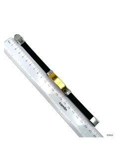 MARIO DRAFTS Men's Silicone Bracelet with Gold-Tone ID Plate, Black and Silver Clasp  - Image 3